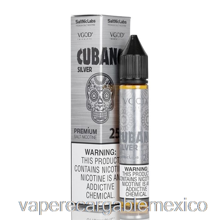 Vape Recargable Cubano Silver - Vgod Saltnic - 30ml 25mg